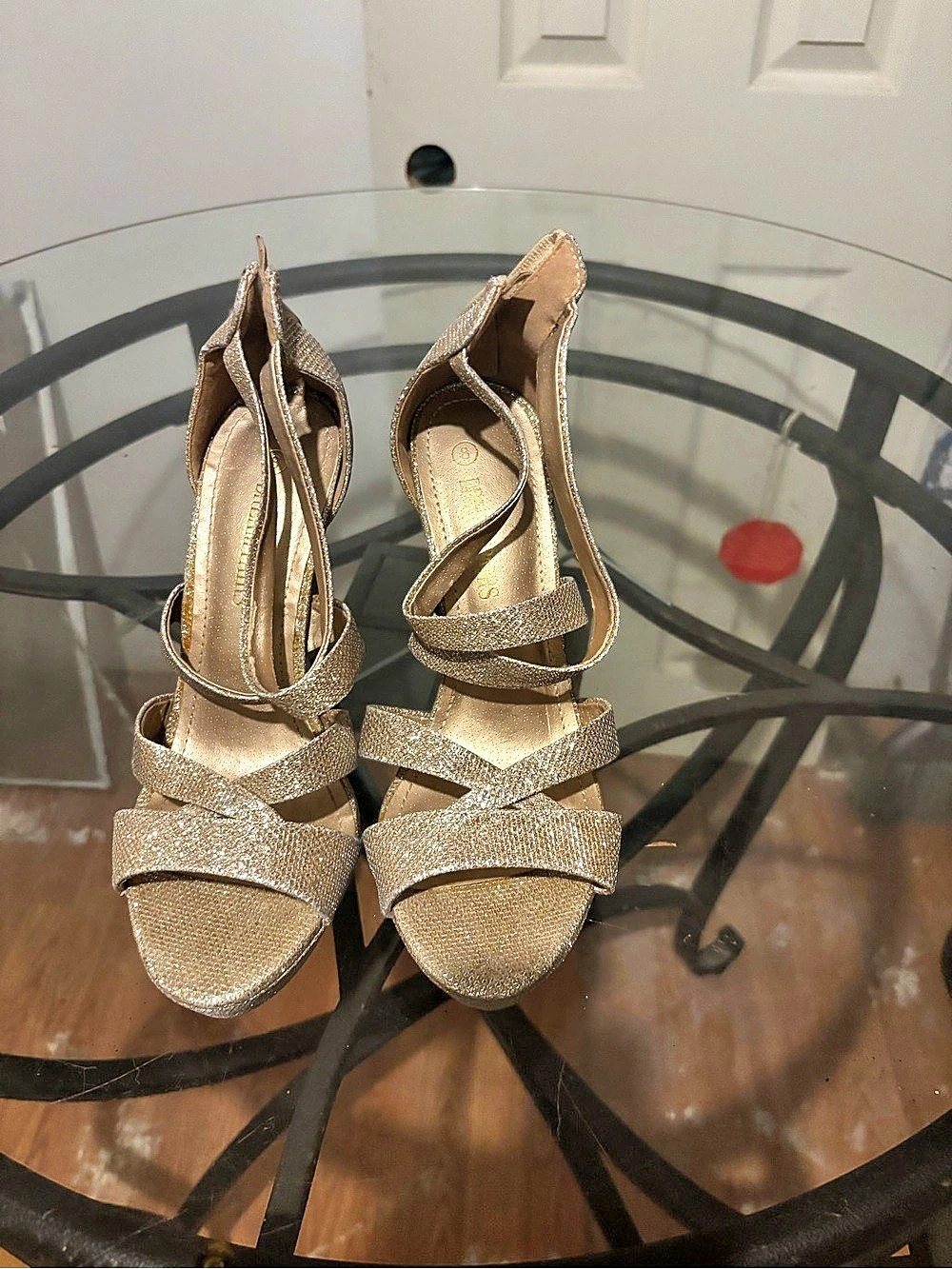 Dream Pairs High Heel Stiletto Platform Pumps Gold